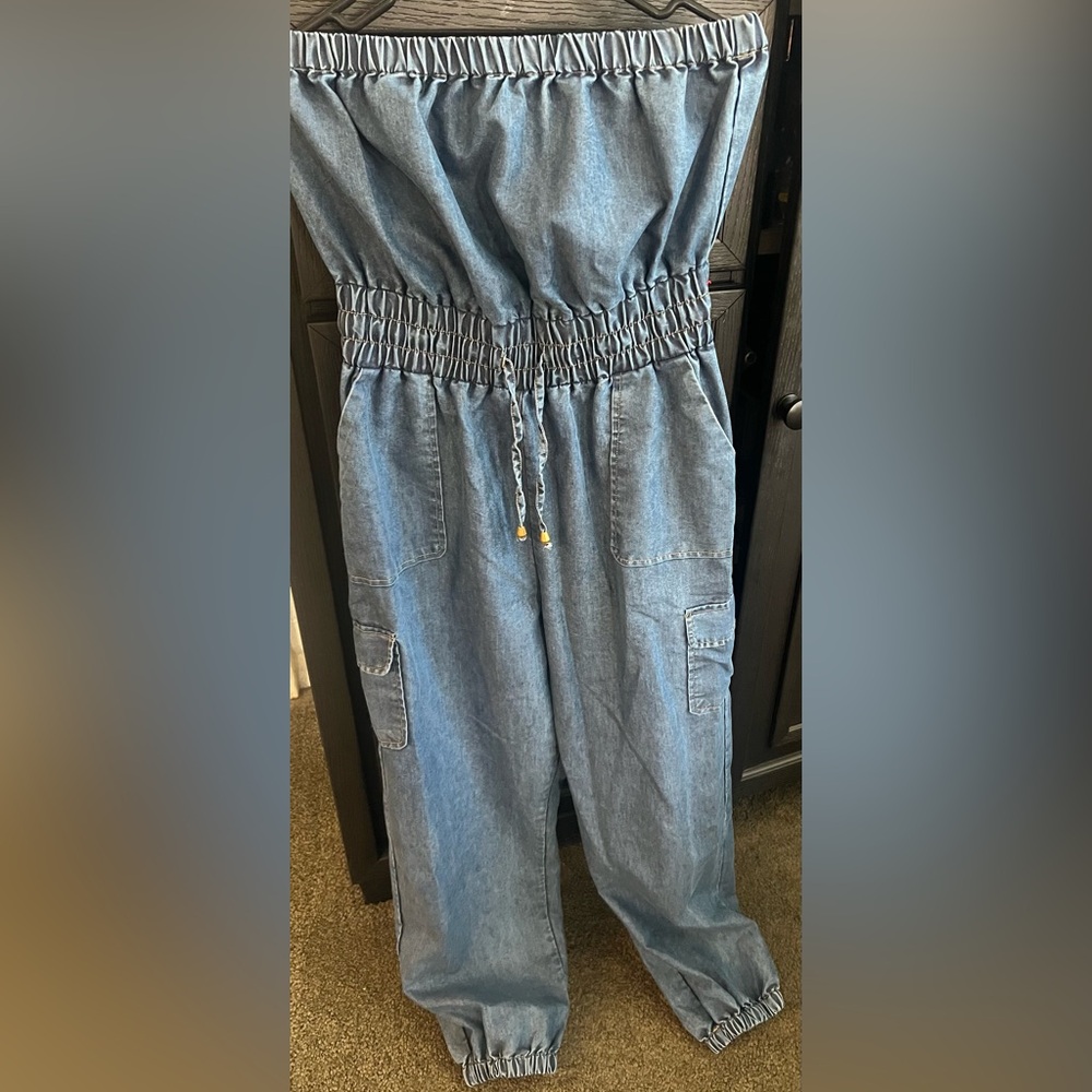 Blush Dark Blue Denim Pants